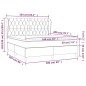 vidaXL Boxspringbett mit Matratze Taupe 160x200 cm Stoff vidaXL Boxspringbett mit Matratze Taupe 160x200 cm Stoff