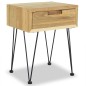 Nachttische 2 Stk. 40x30x50 cm Teak Massivholz Nachttische 2 Stk. 40x30x50 cm Teak Massivholz