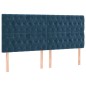 vidaXL Boxspringbett mit Matratze Dunkelblau 180x200 cm Samt vidaXL Boxspringbett mit Matratze Dunkelblau 180x200 cm Samt