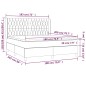 vidaXL Boxspringbett mit Matratze Dunkelblau 180x200 cm Samt vidaXL Boxspringbett mit Matratze Dunkelblau 180x200 cm Samt