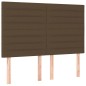 vidaXL Boxspringbett mit Matratze & LED Dunkelbraun 140x200 cm Stoff vidaXL Boxspringbett mit Matratze & LED Dunkelbraun 140x200 cm Stoff