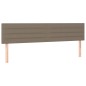 vidaXL Boxspringbett mit Matratze & LED Taupe 200x200 cm Stoff vidaXL Boxspringbett mit Matratze & LED Taupe 200x200 cm Stoff