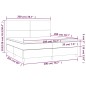 vidaXL Boxspringbett mit Matratze & LED Dunkelgrün 200x200 cm Samt vidaXL Boxspringbett mit Matratze & LED Dunkelgrün 200x200 cm Samt