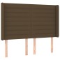 vidaXL Boxspringbett mit Matratze & LED Dunkelbraun 140x200 cm Stoff vidaXL Boxspringbett mit Matratze & LED Dunkelbraun 140x200 cm Stoff