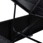 3-tlg. Garten-Sonnenliegen mit Teetisch Poly Rattan Schwarz 3-tlg. Garten-Sonnenliegen mit Teetisch Poly Rattan Schwarz