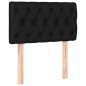 vidaXL Boxspringbett mit Matratze Schwarz 80x200 cm Stoff vidaXL Boxspringbett mit Matratze Schwarz 80x200 cm Stoff