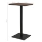 vidaXL Bistrotisch Dunkle Esche 50x50x107 cm vidaXL Bistrotisch Dunkle Esche 50x50x107 cm