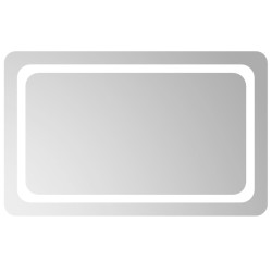vidaXL LED-Badspiegel 80x50 cm
