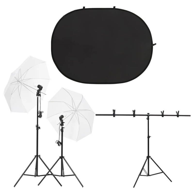 vidaXL Fotostudio-Set mit Leuchten und Hintergrund vidaXL Fotostudio-Set mit Leuchten und Hintergrund