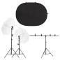 vidaXL Fotostudio-Set mit Leuchten und Hintergrund vidaXL Fotostudio-Set mit Leuchten und Hintergrund