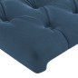 vidaXL Kopfteil mit Ohren Dunkelblau 183x23x78/88 cm Samt vidaXL Kopfteil mit Ohren Dunkelblau 183x23x78/88 cm Samt
