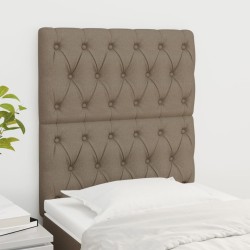 vidaXL Kopfteile 2 Stk. Taupe 80x7x78/88 cm Stoff