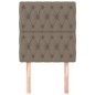 vidaXL Kopfteile 2 Stk. Taupe 80x7x78/88 cm Stoff