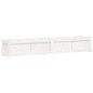 vidaXL Pflanzkübel Weiß 180x31x31 cm Massivholz Kiefer vidaXL Pflanzkübel Weiß 180x31x31 cm Massivholz Kiefer