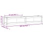vidaXL Pflanzkübel Weiß 180x31x31 cm Massivholz Kiefer vidaXL Pflanzkübel Weiß 180x31x31 cm Massivholz Kiefer