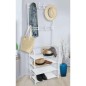 Storage solutions Kleiderständer mit 4 Ablagen 60x26x155 cm Weiß Storage solutions Kleiderständer mit 4 Ablagen 60x26x155 cm Weiß