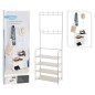 Storage solutions Kleiderständer mit 4 Ablagen 60x26x155 cm Weiß Storage solutions Kleiderständer mit 4 Ablagen 60x26x155 cm Weiß