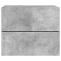 vidaXL Wand-Nachttische mit LED-Leuchten 2 Stk. Betongrau vidaXL Wand-Nachttische mit LED-Leuchten 2 Stk. Betongrau