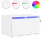 vidaXL Wand-Nachttische mit LED-Leuchten 2 Stk. Weiß vidaXL Wand-Nachttische mit LED-Leuchten 2 Stk. Weiß