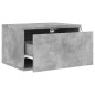 vidaXL Wand-Nachttische mit LED-Leuchten 2 Stk. Betongrau vidaXL Wand-Nachttische mit LED-Leuchten 2 Stk. Betongrau