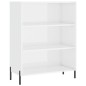 Highboard Hochglanz-Weiß 69,5x34x180 cm Holzwerkstoff Highboard Hochglanz-Weiß 69,5x34x180 cm Holzwerkstoff
