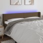 vidaXL LED Kopfteil Dunkelbraun 183x16x78/88 cm Stoff vidaXL LED Kopfteil Dunkelbraun 183x16x78/88 cm Stoff