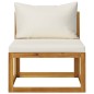 vidaXL 9-tlg. Garten-Lounge-Set mit Auflagen Creme Massivholz Akazie vidaXL 9-tlg. Garten-Lounge-Set mit Auflagen Creme Massivholz Akazie