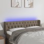 vidaXL LED Kopfteil Taupe 163x16x78/88 cm Stoff vidaXL LED Kopfteil Taupe 163x16x78/88 cm Stoff