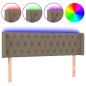vidaXL LED Kopfteil Taupe 163x16x78/88 cm Stoff vidaXL LED Kopfteil Taupe 163x16x78/88 cm Stoff