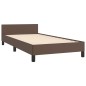 vidaXL Bettgestell mit Kopfteil Braun 80x200 cm Kunstleder vidaXL Bettgestell mit Kopfteil Braun 80x200 cm Kunstleder