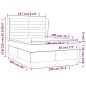 vidaXL Boxspringbett mit Matratze Dunkelbraun 140x200 cm Stoff vidaXL Boxspringbett mit Matratze Dunkelbraun 140x200 cm Stoff