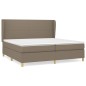 vidaXL Boxspringbett mit Matratze Taupe 200x200 cm Stoff vidaXL Boxspringbett mit Matratze Taupe 200x200 cm Stoff