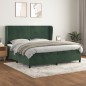 vidaXL Boxspringbett mit Matratze Dunkelgrün 200x200 cm Samt vidaXL Boxspringbett mit Matratze Dunkelgrün 200x200 cm Samt