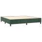 vidaXL Boxspringbett mit Matratze Dunkelgrün 200x200 cm Samt vidaXL Boxspringbett mit Matratze Dunkelgrün 200x200 cm Samt