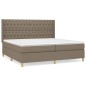 vidaXL Boxspringbett mit Matratze Taupe 200x200 cm Stoff vidaXL Boxspringbett mit Matratze Taupe 200x200 cm Stoff