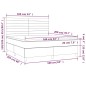 vidaXL Boxspringbett mit Matratze & LED Dunkelblau 160x200 cm Samt vidaXL Boxspringbett mit Matratze & LED Dunkelblau 160x200 cm Samt
