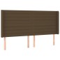 vidaXL Boxspringbett mit Matratze & LED Dunkelbraun 160x200 cm Stoff vidaXL Boxspringbett mit Matratze & LED Dunkelbraun 160x200 cm Stoff