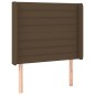 vidaXL Boxspringbett mit Matratze & LED Dunkelbraun 80x200 cm Stoff vidaXL Boxspringbett mit Matratze & LED Dunkelbraun 80x200 cm Stoff