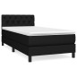 vidaXL Boxspringbett mit Matratze Schwarz 80x200 cm Stoff vidaXL Boxspringbett mit Matratze Schwarz 80x200 cm Stoff