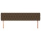 vidaXL Kopfteile 2 Stk. Dunkelbraun 90x7x78/88 cm Stoff