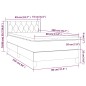 vidaXL Boxspringbett mit Matratze Hellgrau 80x200 cm Stoff vidaXL Boxspringbett mit Matratze Hellgrau 80x200 cm Stoff