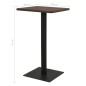 vidaXL Bistrotisch Dunkle Esche 78,5x78,5x107 cm vidaXL Bistrotisch Dunkle Esche 78,5x78,5x107 cm