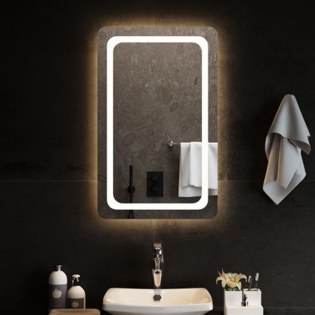 vidaXL LED-Badspiegel 50x80 cm