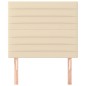 vidaXL Kopfteile 2 Stk. Creme 90x5x78/88 cm Stoff