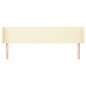 vidaXL Kopfteil mit Ohren Creme 163x16x78/88 cm Kunstleder