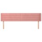 vidaXL Kopfteil mit Ohren Rosa 163x16x78/88 cm Samt vidaXL Kopfteil mit Ohren Rosa 163x16x78/88 cm Samt
