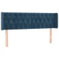 vidaXL Kopfteil mit Ohren Dunkelblau 147x16x78/88 cm Samt vidaXL Kopfteil mit Ohren Dunkelblau 147x16x78/88 cm Samt