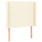 vidaXL Kopfteil mit Ohren Creme 83x16x118/128 cm Kunstleder vidaXL Kopfteil mit Ohren Creme 83x16x118/128 cm Kunstleder
