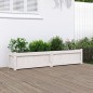 vidaXL Pflanzkübel Weiß 150x31x31 cm Massivholz Kiefer vidaXL Pflanzkübel Weiß 150x31x31 cm Massivholz Kiefer