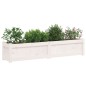 vidaXL Pflanzkübel Weiß 150x31x31 cm Massivholz Kiefer vidaXL Pflanzkübel Weiß 150x31x31 cm Massivholz Kiefer